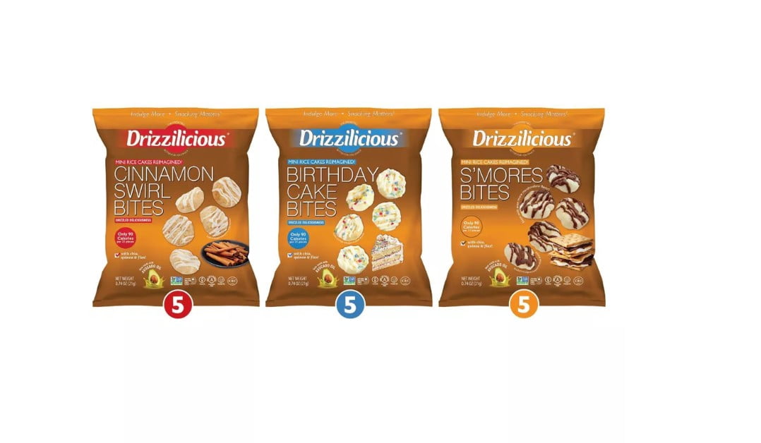 Drizzilicious Drizzled Mini Rice Cake Variety Pack - 11.1oz/15ct