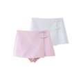 thumbnail image 2 of HH TRAF 2024 Minifaldas de verano para mujer, pantalones cortos de cintura alta con lazo y cremallera, de moda, de estilo urbano, 2 of 5