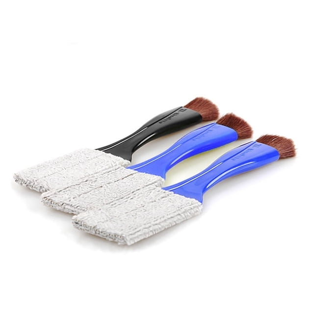 Cepillo de limpieza para diapasón y cuerdas de guitarra, cepillo para polvo, cepillo de limpieza de dos cabezales, accesorios para instrumentos musicales