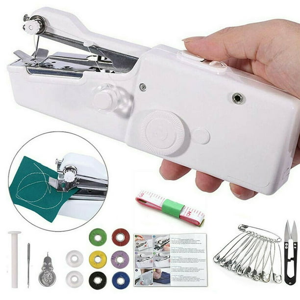 Stitch Handheld Tailor Sewing Machine Stitch Sew Quick Handy Cordless Portable Use Repair Sewing