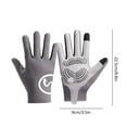 thumbnail image 3 of xaoyunyn Padded Full Finger Cycling Gloves Mountain Bike Gloves,for Outdoor Activities Biking Hiking Fishing Gym Touchscreen Compatible Shock Absorbing Comfortable,Gray,Small, 3 of 7