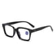 thumbnail image 4 of Gafas de lectura de moda con montura grande, anti-azul claro, gafas de lectura con película HD, unisex, con patas de resorte, 4 of 5