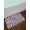 thumbnail image 2 of Retro Bath Mat, Aqua and Pale Yellow Audio Cassettes Irregular Repetition Music Themed, Plush Bathroom Decor Mat with Non Slip Backing, 29.5" X 17.5", Lavender and Multicolor, by Ambesonne, 2 of 2