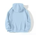 thumbnail image 4 of Blue Hoodies for Women's Long Sleeved LONDON UNITED Letter Printed Hoodie Hoodie Hoodie Fall Tops for Women 2025, 4 of 5