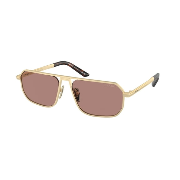 Sunglasses Prada PR A 53 S VAF10D Matte Pale Gold Light Brown