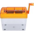 thumbnail image 1 of Manual Paper Shredder, Portable Manual Compact Structure Simple Operation Crank Shredder for Home Office(Orange), 1 of 5