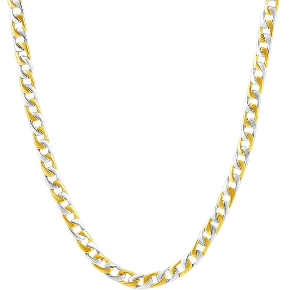 Pompeii Men's Curb 14k Gold (30gram) or Platinum (56gram) 5mm Link Chain Necklace 20" (,)