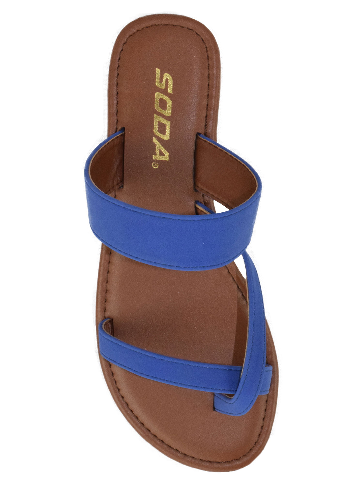 Samenwerking In dienst nemen Portugees Summer Basic Royal Blue Sandals Cute Soda Shoes Women Flip Flops Flat Heels  Thongs DEPUTY - Walmart.com