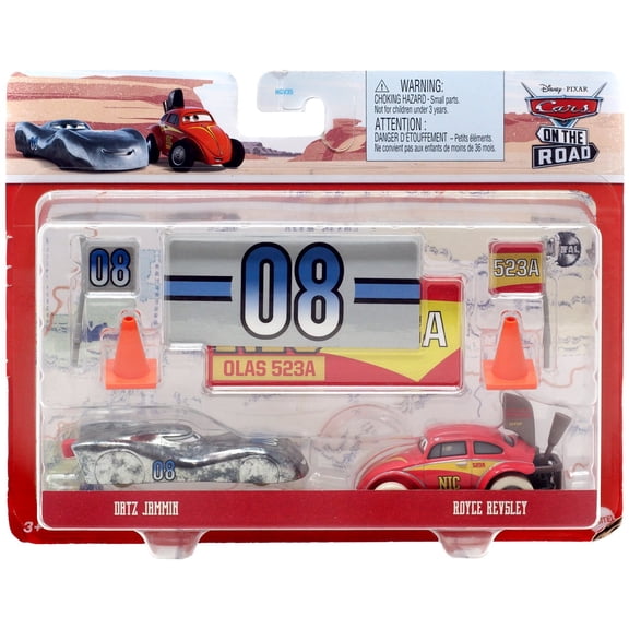 Disney / Pixar Cars Metal Datz Jammin & Royce Revsley Diecast Car 2-Pack