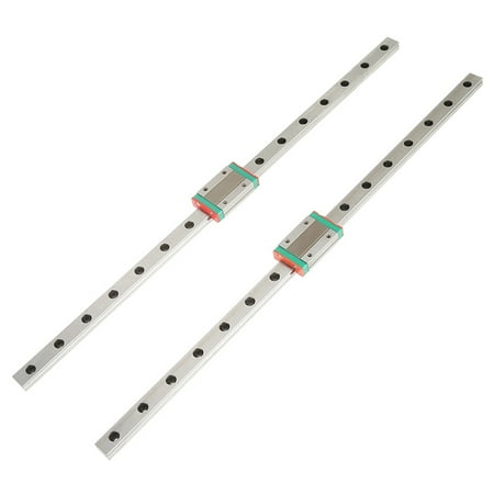 VOBOR Linear Guide Rail with with MGN12H Slide Blocks LML12H Linear Motion Rail 400mm Length