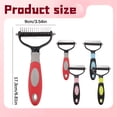 thumbnail image 3 of Pet Grooming Brush Undercoat Rake for Dogs & Cats, Extra-Wide Dog Grooming Brush & Deshedder Comb for Long Hair Durable Practical, 3 of 5