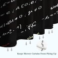 thumbnail image 6 of Math Equations Geometric Shapes Black Pattern Shower Curtain 36"x72" ,Bathroom Decorative Shower Curtains Set with 12 Hooks,Modern Waterproof Washable Shower Curtain, 6 of 6