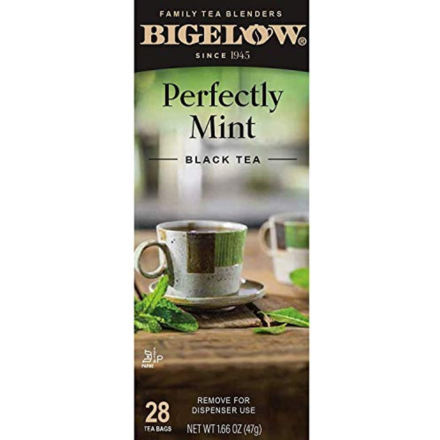 Bigelow Tea Bags, Plantation Mint, 28-Count Boxes (Pack Of 6)