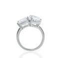 thumbnail image 4 of solitaire jewels 4CT Pear and Princess Moissanite Toi Et Moi Engagement Ring For Women, 14K Yellow Gold, 4 of 7
