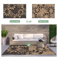 thumbnail image 4 of GENIMO Outdoor Rug Waterproof for Patio Decor, Reversible Plastic Straw Floral Camping Carpet, Large Area Rug Mat for RV, Camper, Deck, Bal, 4 of 7