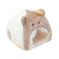 thumbnail image 1 of Tienda de campaña para casa de muñecas, mini tienda compacta y cómoda, cama de peluche para figuras, accesorios de muebles para casa de muñecas para marrón, 1 of 10