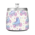 thumbnail image 7 of Yayeee Ashtray with Lid for Cigarette Smokeless Stainless Steel Home Ash Holder, Pink Skates, 7 of 7