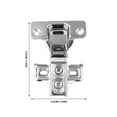 thumbnail image 2 of unbranded 10Set Hydraulic Hinge for Wardrobe Doors 3-Way Adjustability Slow Close, 2 of 7