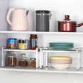 thumbnail image 6 of 2 Packs Stackable Storage Rack Metal Frame Organizer Versatile Shelves Silver, 6 of 7