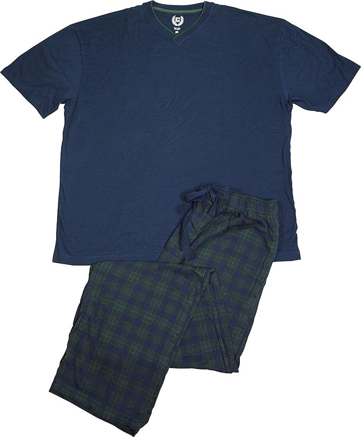Chaps Chaps Mens Short Sleeve Jersey Knit 2 Piece Pajama Sleep Set