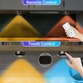 thumbnail image 4 of USB Rechargeable Cabinet Light with Remote, 9-Color Wine Shelf LED Strip for Bedroom Closet Kitchen, 6-Pack Ambient Mood Lighting with Timer and 5M Control Range, 4 of 9