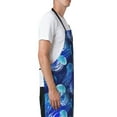 thumbnail image 3 of Picia Glowing Jellyfish Pattern Waterproof Apron for Unisex Adult - Adjustable Bib Apron with Pockets, Ideal for Cooking, Gardening, Painting, and Household Chores, 3 of 9
