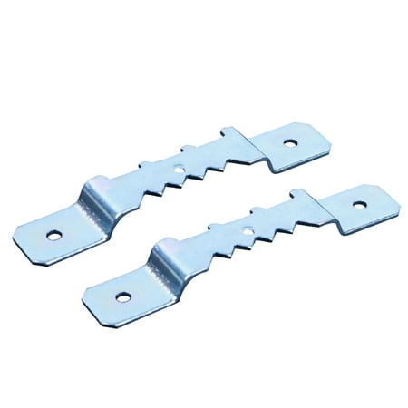 

10PCS Double Hole Hanging Picture Painting Mirror Frame Tooth Hook Hanger with Screws (Silver)