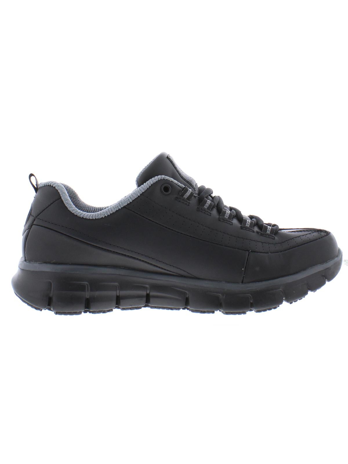 Skechers for Work Women's Track Trickel Slip Resistant Work Shoe, Black/Grey, 8.5 M US - Walmart.com
