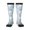 3 Black, variant on Cute Panda Flying in the Sky print thigh-high socks, crafted for both men and women with a stretchy, high-opaque design perfect for daily wear