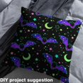 thumbnail image 2 of Feelyou Neon Gothic Bat Fabric by the Yard 10 Yards, Cartoon Stars Moon Room Decor Fabric by the Yard, Kids Happy Halloween Fabric for Sewing, Breathable Home Decor, 2 of 6