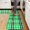 Green and Black Checkered Pattern, variant on Green and Black Checkered Pattern 2 Piece Flannel Kitchen Floor Mat Set, Bathroom Floor Mats Soft Cushioned Gift Ideas for Kitchen Entryway Bathroom