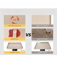 thumbnail image 4 of Baking Sheet Pan Set of 3, Cookie Sheets for Oven, Nonstick Half/Quarter/Jelly Roll Pans with Diamond Texture Pattern, 0.8mm Thick Heavy Duty Cookie Tray, Champagne Gold, 4 of 7
