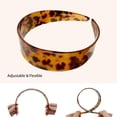 thumbnail image 4 of Tortoise Shell Acetic Acid Headband for Women, Wide Plastic Leopard Print Hairband, Fashionable Vintage Hair Accessory for Daily Wear & Parties, 4 of 4
