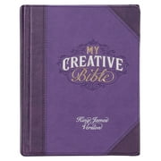 KJV Holy Bible, My Creative Bible, Faux Leather Hardcover w/Ribbon Markers, King James Version, Purple Two-tone