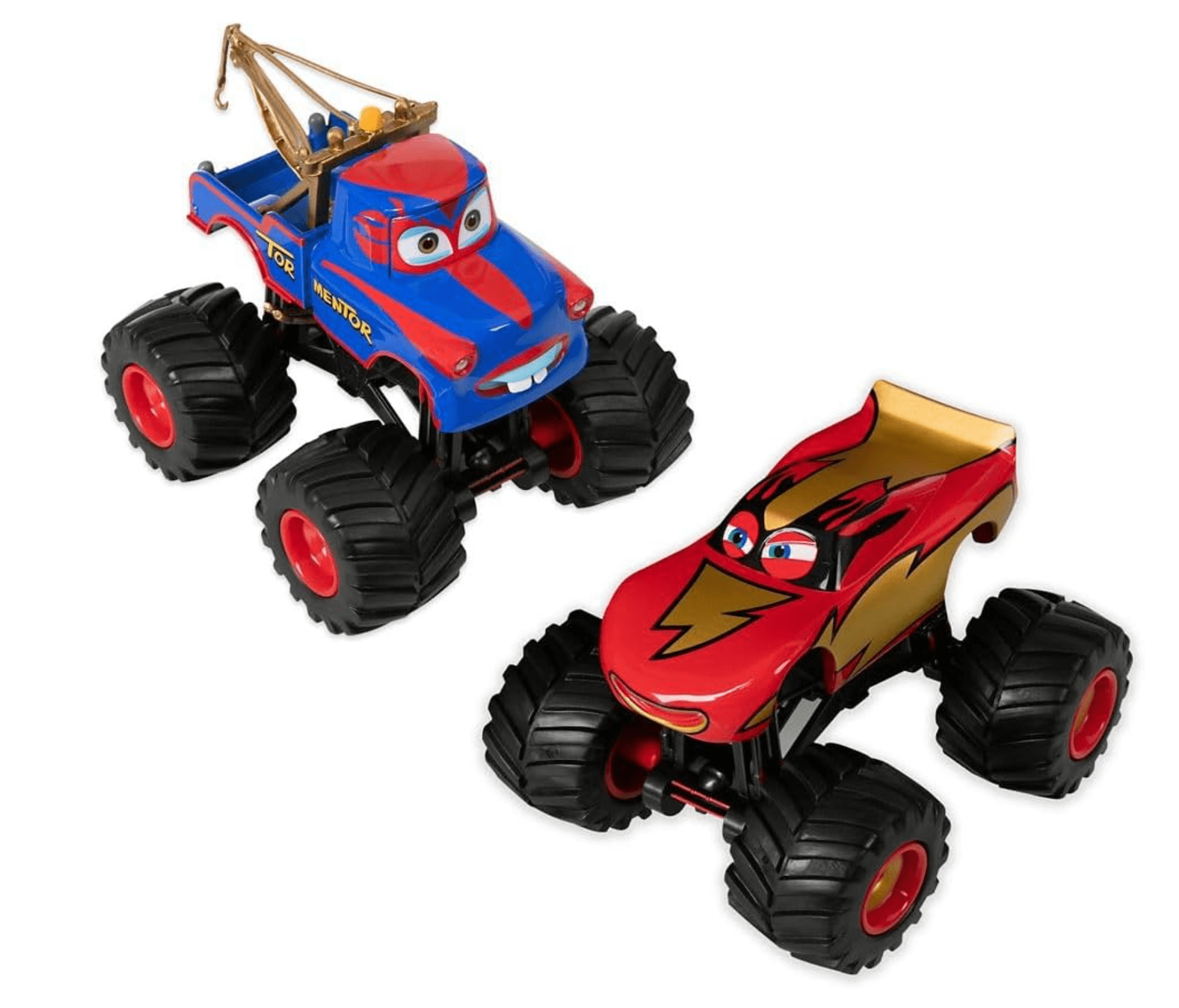 Disney Cars Monster Truck Frightening McMean and Tormentor Toy Die
