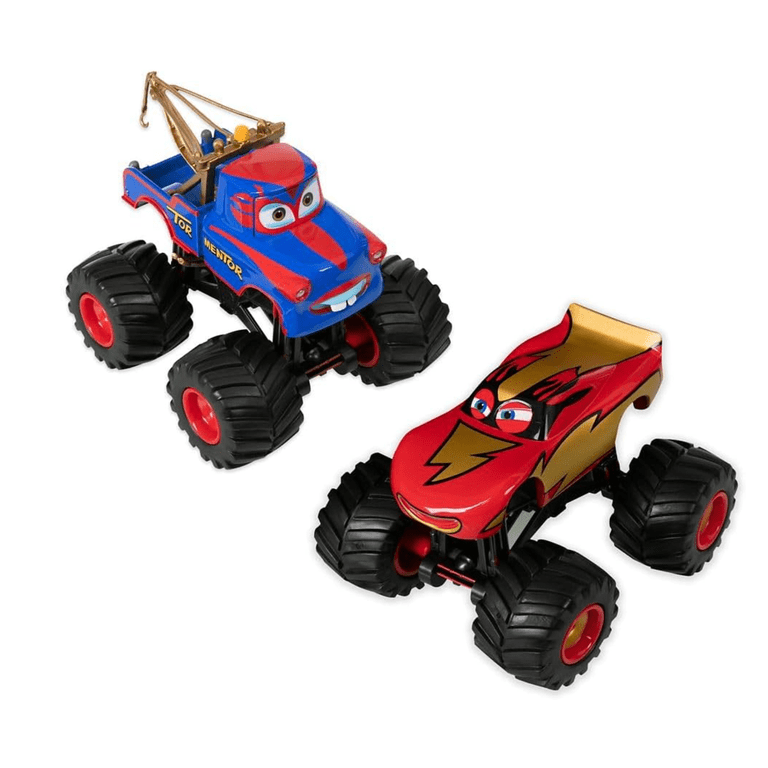 Disney Cars Monster Truck Frightening McMean and Tormentor Toy Die