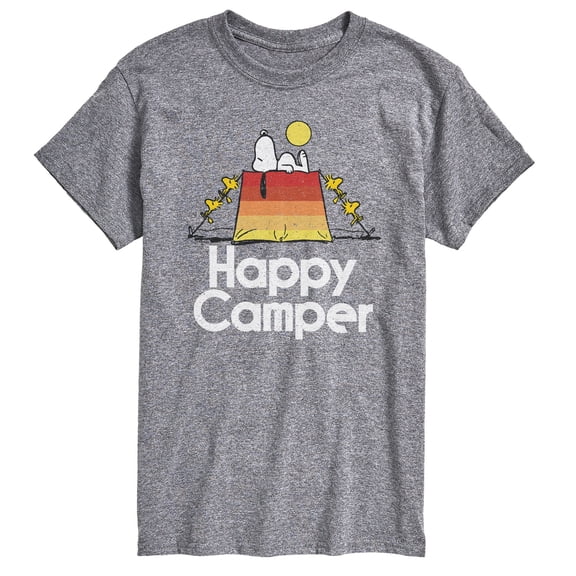 Peanuts - Happy Camper - Men's Short Sleeve Graphic T-Shirt