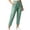 *Green, variant on ClodeEU Women Drawstring Elastic Waist Cropped Jogger Pants,Lightweight Ankle Length Casual Trousers ,Women's Plus L