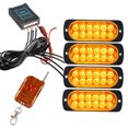 thumbnail image 1 of 4 luces LED de advertencia intermitentes delanteras para coche, camión, luz estroboscópica amarilla de 12/24 V, 1 of 5