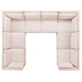 thumbnail image 3 of Modway Ardent 8-Piece Performance Velvet Sectional Sofa in Pink, 3 of 10
