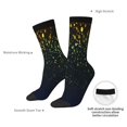 thumbnail image 4 of Fuzoiu Luxury golden sparkle Print Athletic Crew Socks for Men & Women,Casual Crew Socks,Above Ankle Crew Socks for Business, Casual, 4 of 6
