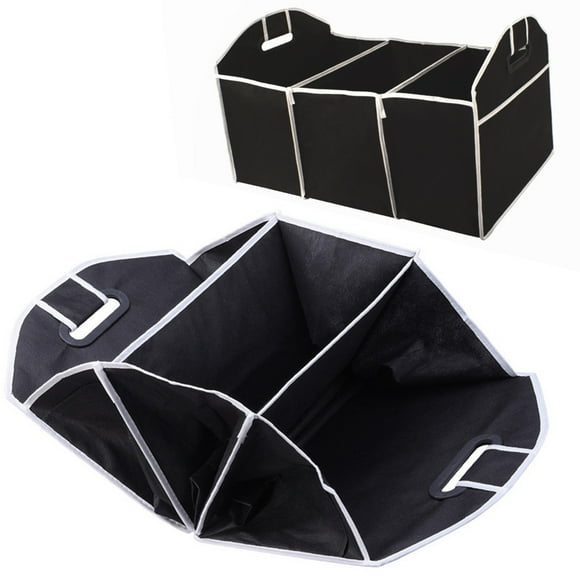 WHAMVOX 1Pcs Non-Woven Fabric Storage Box Container Suv Cargo Organizer for Auto Trunk Black 50x32.5x32.5in