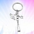 thumbnail image 2 of Star Keychain Car Keyring Purse Bag Pendant Decoration Planet Hanging Keychain Accessory Creative Gift Metal Key Holder, 2 of 7