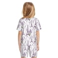 thumbnail image 3 of JUNZAN Lavender Flowers for Boys Girls Pajama Sets Toddler Sleepwear Summer Jammies 2pcs PJs, 3 of 7