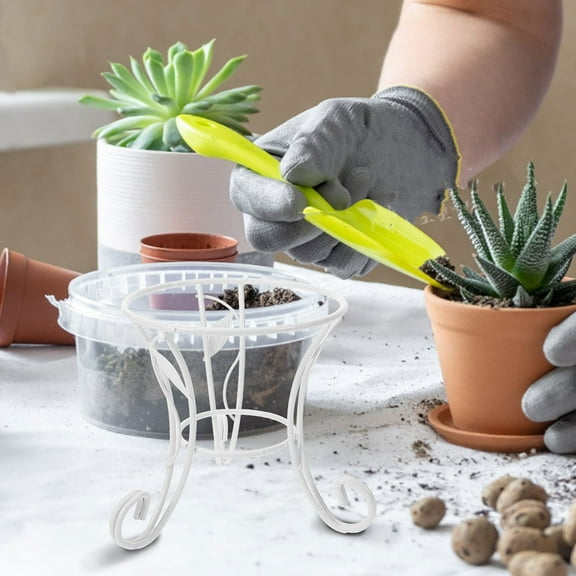 OFFIGAM Tall Gazing Stands 2PCS Metal Globe Holders Stable Support for Garden Patio Courtyard Decor