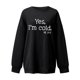 thumbnail image 3 of Gibobby Casual Sudadera para Mujer Sudadera de vellón de manga larga con cuello redondo para(Negro,XG), 3 of 4