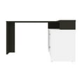 thumbnail image 4 of Bestar 115860-003217 56-57 in. Equinox L-Shaped Desk, Deep Gray & White, 4 of 8