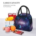 thumbnail image 5 of Xecao Planets Stars And Galaxies1 Lunch Bag , an insulated, reusable tote bag perfect for adults of all genders, ideal for work, office, picnics and beach trips, 5 of 6