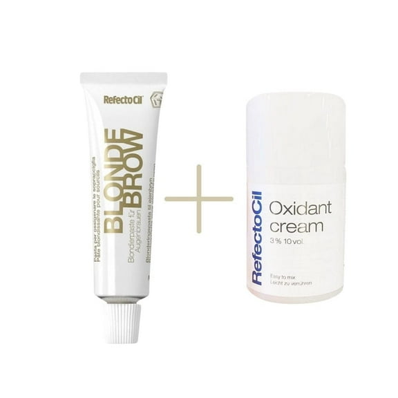 RefectoCil Blond Brow Lightening Eyebrow Dye 15 ml +RefectoCil 3% 10 vol. Cream Oxidant 100 ml