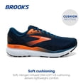 thumbnail image 2 of Zapatillas para correr Brooks Ghost 16 para hombre, color azul opal/negro, talla 12.5, 2 of 6